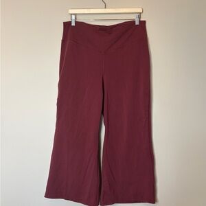 Old Navy Maroon extra high rise Wide-Leg Pants